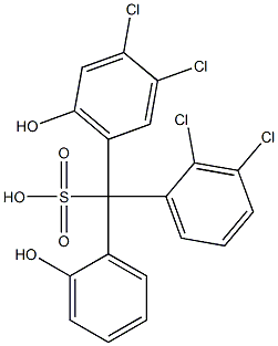 (2,3-Dichlorophenyl)(3,4-dichloro-6-hydroxyphenyl)(2-hydroxyphenyl)methanesulfonic acid