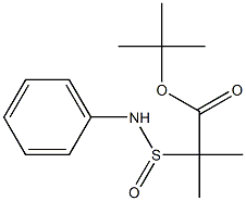2-[(Phenyl)aminosulfinyl]isobutyric acid tert-butyl ester Structure