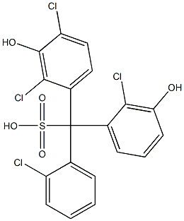 (2-Chlorophenyl)(2-chloro-3-hydroxyphenyl)(2,4-dichloro-3-hydroxyphenyl)methanesulfonic acid