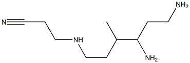 3-(4,6-Diamino-3-methylhexylamino)propiononitrile Struktur