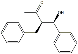 (3R,4R)-4-Hydroxy-4-phenyl-3-benzyl-2-butanone Structure