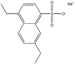 4,7-Diethyl-1-naphthalenesulfonic acid sodium salt Structure