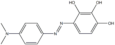 2,3,4-Trihydroxy-4'-dimethylaminoazobenzene Structure