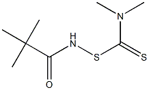 N-[(Dimethylamino)(thiocarbonyl)thio]pivalamide Structure