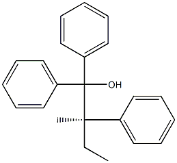 [R,(+)]-2-Methyl-1,1,2-triphenyl-1-butanol Struktur