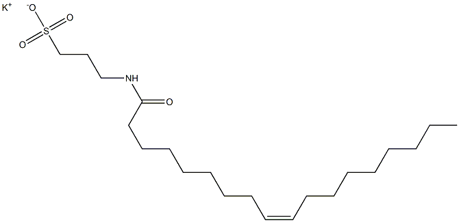 3-Oleoylamino-1-propanesulfonic acid potassium salt Structure