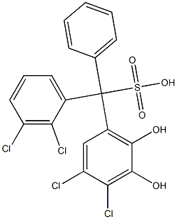 (2,3-Dichlorophenyl)(3,4-dichloro-5,6-dihydroxyphenyl)phenylmethanesulfonic acid|