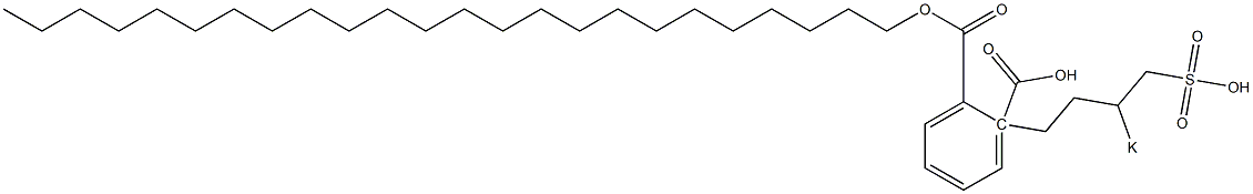 Phthalic acid 1-tetracosyl 2-(3-potassiosulfobutyl) ester Struktur