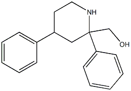 2,4-Diphenylpiperidine-2-methanol Struktur