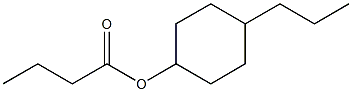 Butanoic acid 4-propylcyclohexyl ester Structure