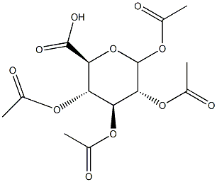 1-O,2-O,3-O,4-O-Tetraacetyl-D-glucopyranuronic acid 结构式