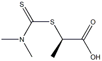 [R,(+)]-2-(N,N-Dimethylthiocarbamoylthio)propionic acid Struktur