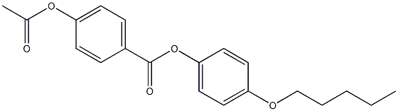 p-Acetyloxybenzoic acid p-(pentyloxy)phenyl ester,,结构式