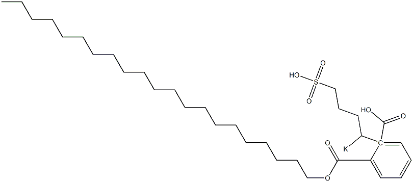 Phthalic acid 1-henicosyl 2-(1-potassiosulfobutyl) ester 结构式