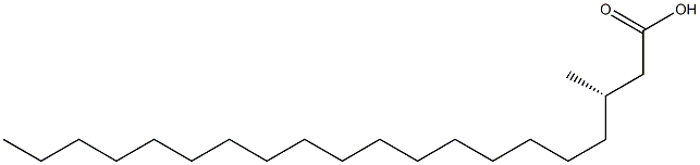 [S,(-)]-3-Methylicosanoic acid Structure