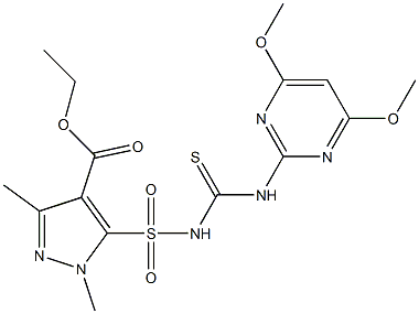  1,3-Dimethyl-5-[[(4,6-dimethoxypyrimidin-2-yl)thiocarbamoyl]sulfamoyl]-1H-pyrazole-4-carboxylic acid ethyl ester