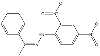 (Z)-アセトフェノン2,4-ジニトロフェニルヒドラゾン 化学構造式