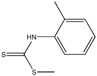 N-(2-Methylphenyl)dithiocarbamic acid methyl ester Structure