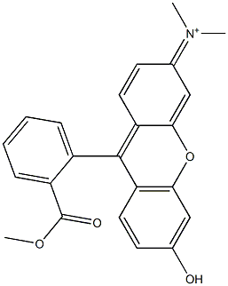 N-[6-Hydroxy-9-[2-(methoxycarbonyl)phenyl]-3H-xanthen-3-ylidene]-N-methylmethanaminium|