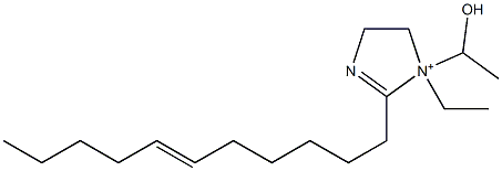 1-Ethyl-1-(1-hydroxyethyl)-2-(6-undecenyl)-2-imidazoline-1-ium Struktur