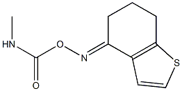 4,5,6,7-Tetrahydro-4-(methylaminocarbonyloxyimino)benzo[b]thiophene Structure