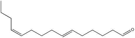 (6E,11Z)-6,11-Pentadecadienal Structure