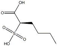 [R,(-)]-2-スルホヘキサン酸 化学構造式