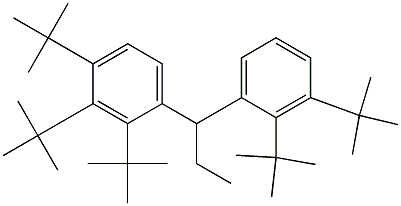 1-(2,3,4-Tri-tert-butylphenyl)-1-(2,3-di-tert-butylphenyl)propane Struktur