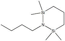 1-ブチル-2,2,6,6-テトラメチル-2,6-ジシラピペリジン 化学構造式