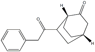 (1R,4S)-6-(2-Phenyl-1-oxoethyl)bicyclo[2.2.2]octan-2-one Structure