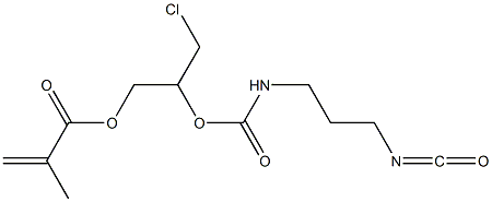  Methacrylic acid 3-chloro-2-[3-isocyanatopropylcarbamoyloxy]propyl ester