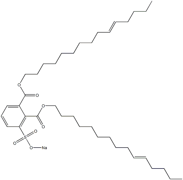 3-(Sodiosulfo)phthalic acid di(10-pentadecenyl) ester 结构式