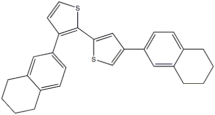 3,4'-Bis[(5,6,7,8-tetrahydronaphthalen)-2-yl]-2,2'-bithiophene