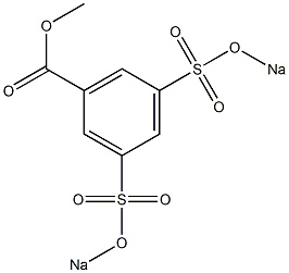 3,5-Di(sodiosulfo)benzoic acid methyl ester,,结构式