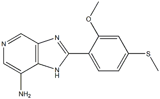 7-Amino-2-(2-methoxy-4-methylthiophenyl)-1H-imidazo[4,5-c]pyridine Structure