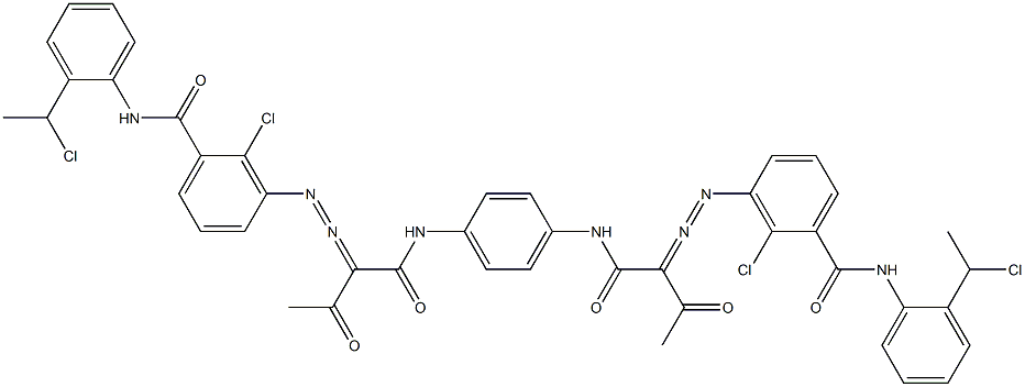 3,3'-[1,4-Phenylenebis[iminocarbonyl(acetylmethylene)azo]]bis[N-[2-(1-chloroethyl)phenyl]-2-chlorobenzamide]