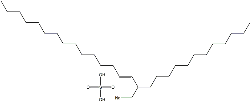 Sulfuric acid 2-dodecyl-3-heptadecenyl=sodium ester salt Struktur