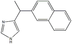 4-[1-(2-Naphthalenyl)ethyl]-1H-imidazole,,结构式