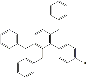 4-(2,3,6-Tribenzylphenyl)phenol Struktur