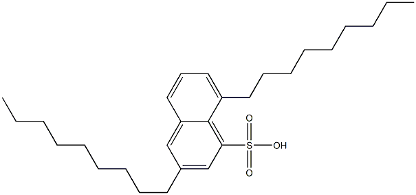 3,8-Dinonyl-1-naphthalenesulfonic acid Structure