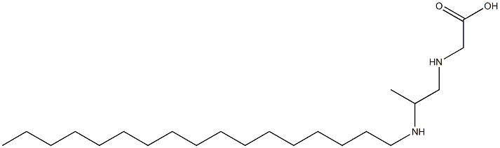 N-[2-(Heptadecylamino)propyl]aminoacetic acid Structure