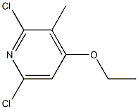 2,6-Dichloro-3-methyl-4-ethoxypyridine Struktur