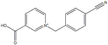 1-(4-Cyanobenzyl)-3-carboxypyridinium 结构式