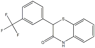 2-[3-(Trifluoromethyl)phenyl]-2H-1,4-benzothiazin-3(4H)-one Structure