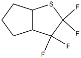 3,3a,4,5,6,6a-Hexahydro-2,2,3,3-tetrafluoro-2H-cyclopenta[b]thiophene Struktur