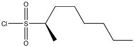 [R,(-)]-2-オクタンスルホニルクロリド 化学構造式