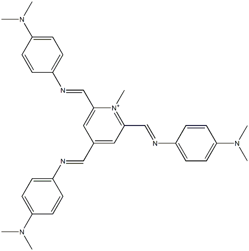 2,4,6-Tris[[4-(dimethylamino)phenyl]iminomethyl]-1-methylpyridinium