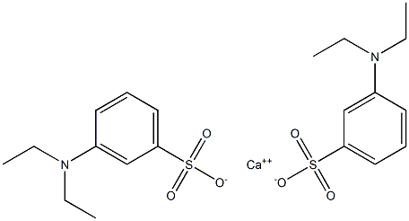 Bis(m-diethylaminobenzenesulfonic acid)calcium salt Struktur