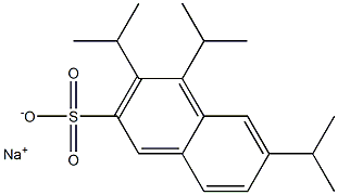 3,4,6-Triisopropyl-2-naphthalenesulfonic acid sodium salt Structure