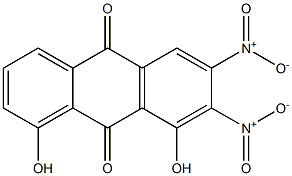 1,8-Dihydroxy-6,7-dinitroanthraquinone 结构式